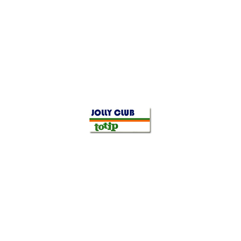 STICKER JOLLY CLUB TOTIP Logo Autocollant L 75 H 40 mm