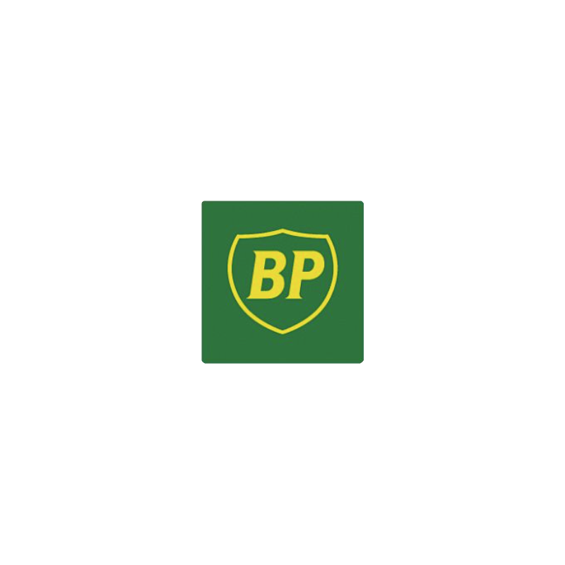 Autocollant BP Logo cadre vert 50/50 mm