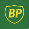 Autocollant BP Logo cadre vert 50/50 mm