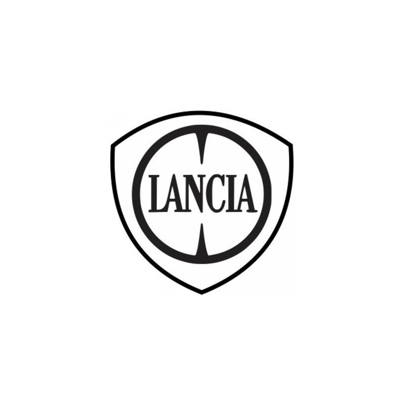 STICKER LANCIA logo noir autocollant L 100 H 100 mm