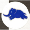 STICKER LANCIA-Logo elephant bleu autocollant L 80 H 80 mm