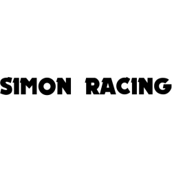 STICKER SIMON RACING logo autocollant L 190 H 20 mm