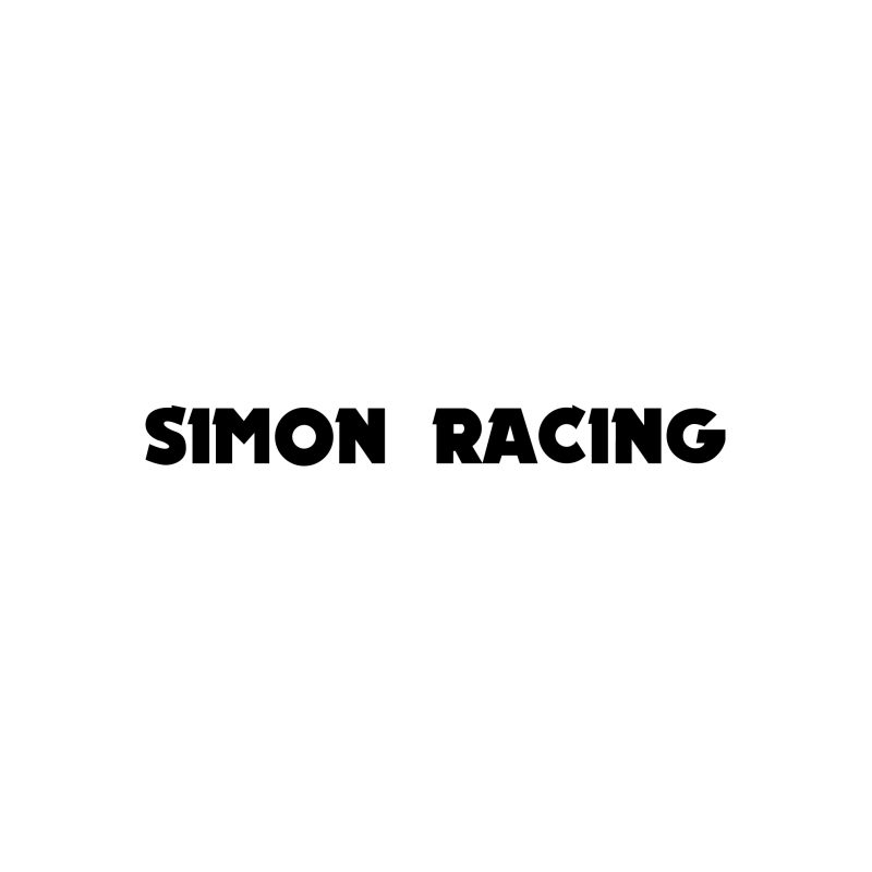 STICKER SIMON RACING logo autocollant L 190 H 20 mm