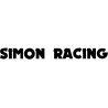 STICKER SIMON RACING logo autocollant L 190 H 20 mm