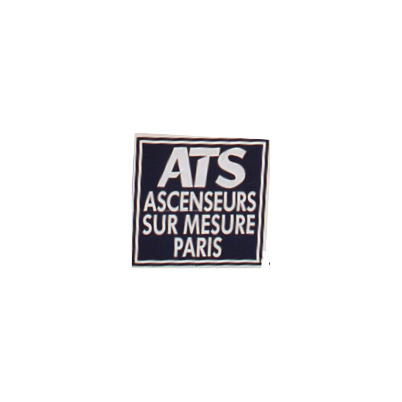 STICKER ATS Ascenseur logo Pescarolo 24h autocollants L. 300 H 300 mm