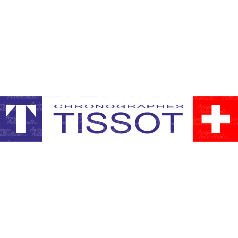 Autocollant TISSOT CHRONOGRAPHES logo autocollant L 160 H 30 mm