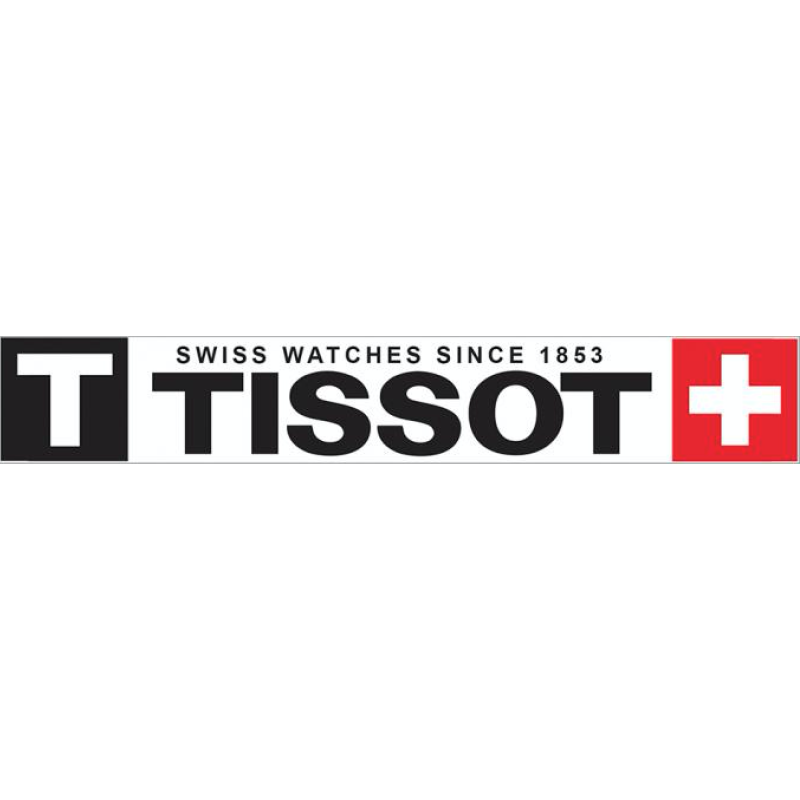 STICKER TISSOT logo swiss watches since 1870 L 160 h 30 mm