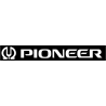 STICKER PIONEER Logo blanc fond noiautocollants L 100 h 15 mm