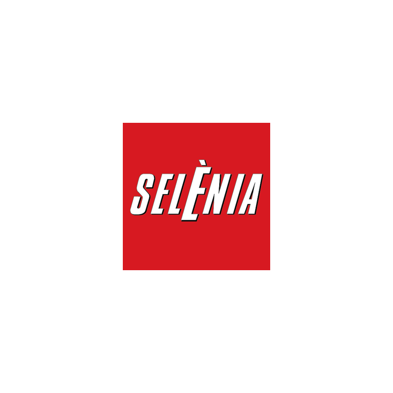 STICKER SELENIA logo carre rouge autocollant L 80 H 80 mm