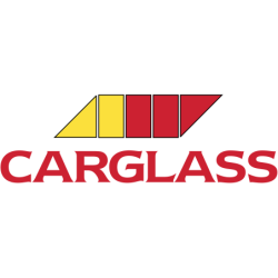 STICKER CARGLASS logo autocollant L 125 h 40 mm