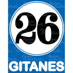 STICKER LIGIER logo 26 gitane autocollant  L 250 H 320 mm