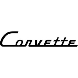 STICKER CHEVROLET-chevy c1 corvette logoscript L 100 H 20 mm