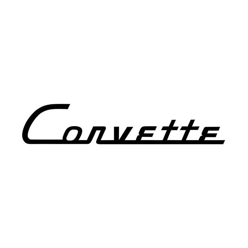 STICKER CHEVROLET-chevy c1 corvette logoscript L 100 H 20 mm