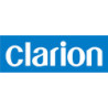 STICKER CLARION Logo balnc/bleu L 50 H 17 mm