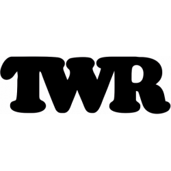 STICKER TWR logo noir L100 H  34 mm