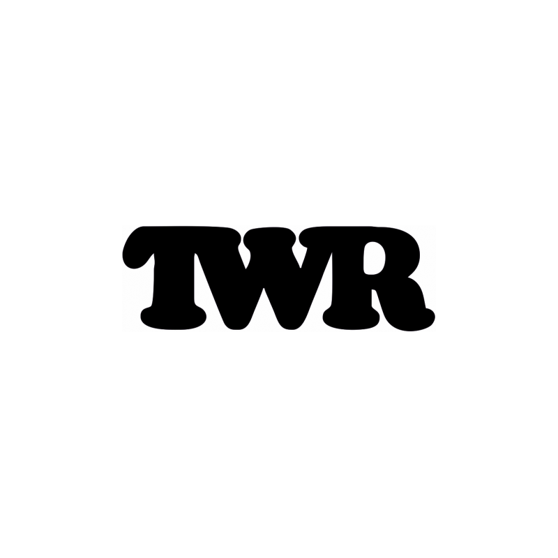 STICKER TWR logo noir L100 H  34 mm