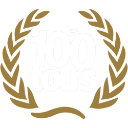 STICKER les100 tours logo...