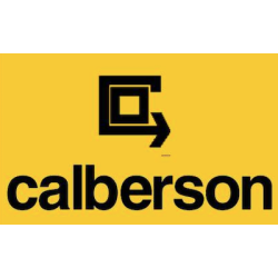 STICKER CALBERSON logo jaune vertical L400 H 250 mm