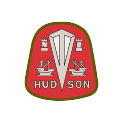 STICKER HUDSON logo rouge L...