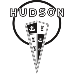 STICKER HUDSON logo  Motor Car Company black L 110 H 150 mm