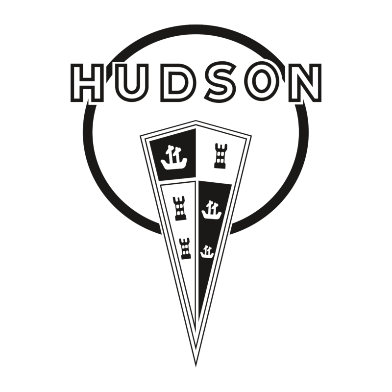 STICKER HUDSON logo  Motor Car Company black L 110 H 150 mm