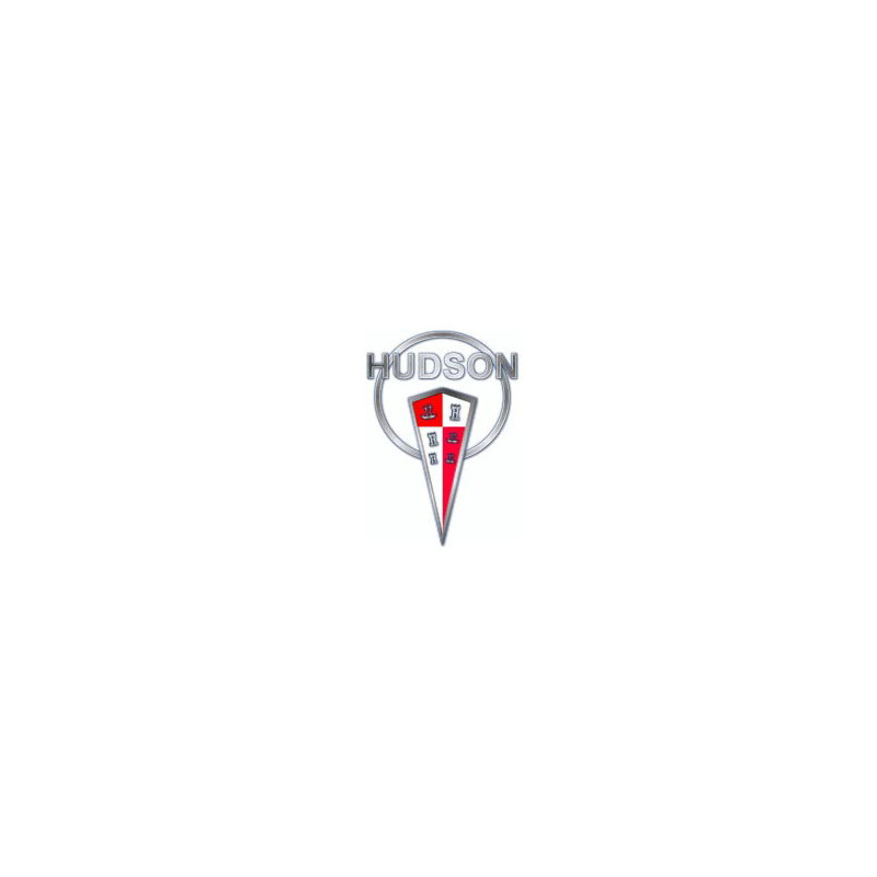 Autocollant HUDSON logo  Motor Car Company gris/rouge L 110 H 150 mm