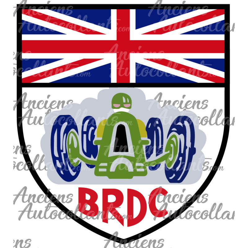 Autocollant BRDC logo L50 H 55 mm