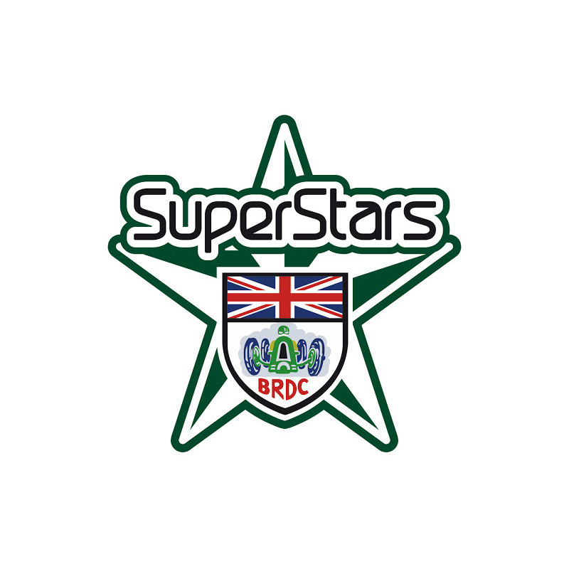 Autocollant BRDC Logo super star L 80 H 80 mm