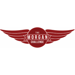 STICKER MORGAN logo challenge red L 90 H 30 mm