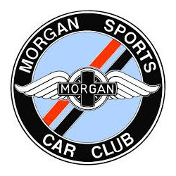 STICKER MORGAN Logo sports car club Diam 80 mm