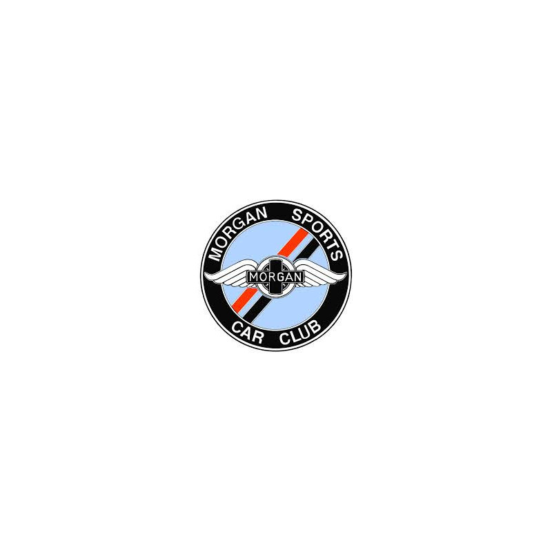 STICKER MORGAN Logo sports car club Diam 80 mm