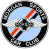 STICKER MORGAN Logo sports car club Diam 80 mm