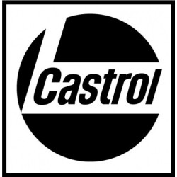 STICKER CASTROL logo cadre noir L100 H 100 mm