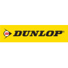 STICKER DUNLOP Logo noir fond jaune l 100 h 25 mm