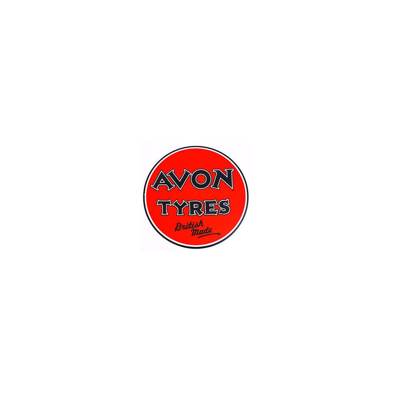 STICKER AVON logo Tyres rouge dim 100 mm