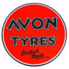 STICKER AVON logo Tyres rouge dim 100 mm