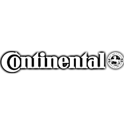 STICKER CONTINENTAL logo pneus noir ombre  L 100 H 18 mm