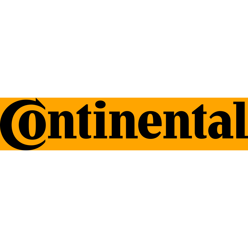 STICKER CONTINENTAL logo pneus noir/orange L 70 H 15 mm