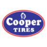 STICKER COOPER-TYRES Logo ovale fond bleu L 95 h 60 mm