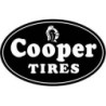 Autocollant COOPER-TYRES Logo ovale fond noir L 95 h 60 mm