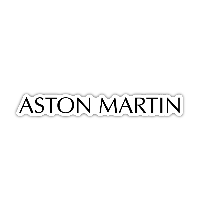 STICKER ASTON-MARTIN script L100 H 20 mm