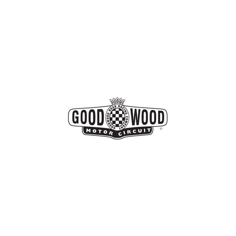 Autocollant GOODWOOD motor Circuit noir L 120 H 50 mm