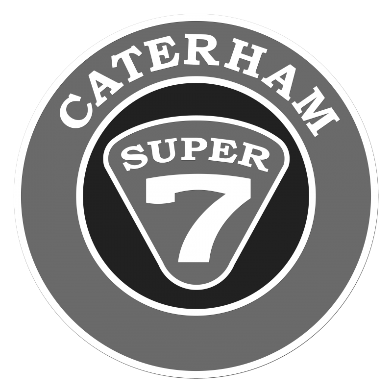 Autocollant CATERHAM Super7 gris diam 50 mm