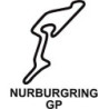 STICKER NURBURING logo grand prix noir L 60 h 100 mm