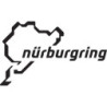 Autocollant NURBURING logo trace noir L 100H 60 mm