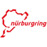 Autocollant NURBURING logo trace rouge L 100H 60 mm