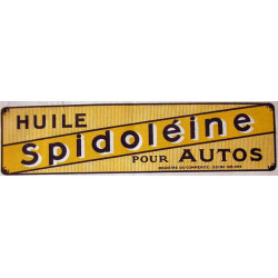 Autocollant SPIDOLEINE pub jaune L 100 h 25 mm