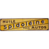 Autocollant SPIDOLEINE pub jaune L 100 h 25 mm