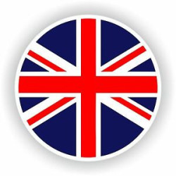 STICKER Cocarde union jack diam 40 mm