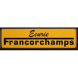 Autocollant ECURIE FRANCORCHAMPS Logo L100 h 30 mm